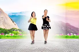 最新双人舞《么么哒》姐妹对跳32步，看一遍就会跳了