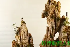 一大块吸水石如何制作成层峦叠嶂的假山盆景？师傅用工具精心制作视频封面