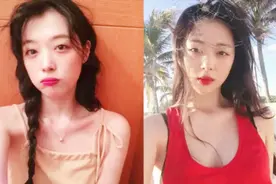 崔雪莉仿妆，堪称素颜美妆视频封面