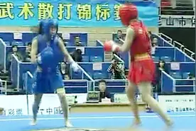 2014年散打锦标赛女子48公斤级代诗梦（红方）战胜王琳琳视频封面
