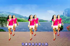 广场舞《边疆的泉水清又纯》军民鱼水情意深，好听又好看附分解