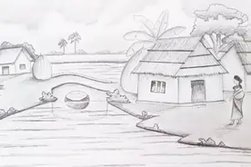 零基础美术素描绘画 教你如何用普通铅笔画出好看的风景画！视频封面