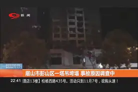 眉山市彭山区一塔吊垮塌，事故原因调查中视频封面