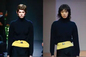 普拉达在2022年春季时装秀上展示了所有皮夹克服装图片