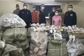 中国团伙在泰国销售假名牌被捕，涉案金额上千万图片
