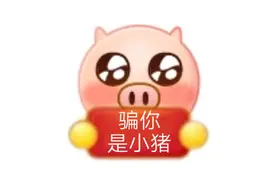 举牌表情包合集｜骗你是小猪图片