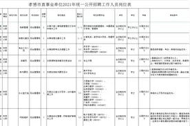 速看！孝感市直事业单位2021年统一公开招聘来了，快来报名！图片