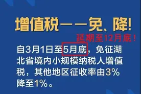 官宣！小规模3%降至1%延期至12月31日！更有中小微免社保，小微免残保金，小型微利免所得税……图片