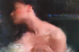 富有表现力的笔触，乌克兰女画家奥尔加·克里蒙图片