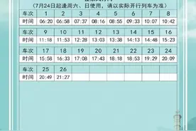 注意！地铁十四号线快车时刻表调整了~图片