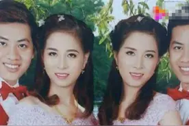 一对双胞胎嫁给另一对双胞胎，生下孩子后，网友：简直是复制粘贴图片