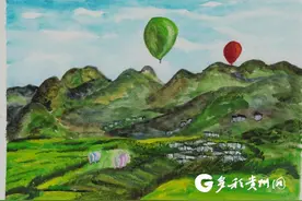 90后女孩用“宫崎骏色调”描绘兴义美景图片