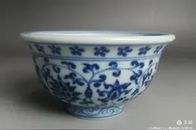 三件永乐青花压手杯量子科学年份检测图片