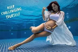 厉害了！谢怡芬水下产子自己接生，二胎妈妈这么“猛”的吗？图片