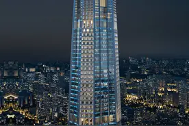 498米中国国际丝路中心！施工高度已达1/3，受益于空中造楼机工艺图片