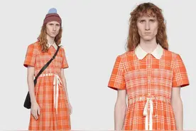 古驰男装出1.5万连衣裙，英国男主持同款出街，路人眼中的怪物图片