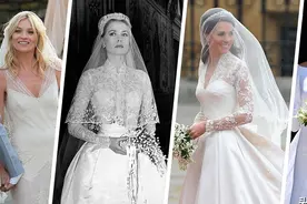 全球名人最美婚纱TOP10，戴安娜王妃最优雅，米兰达可儿好甜图片
