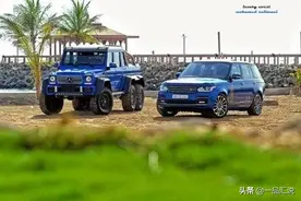 沙特阿拉伯土豪的蓝色G猛兽：Blue Mercedes-Benz G63 AMG 6×6图片