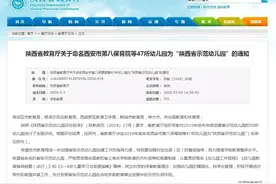 陕西省47所示范幼儿园名单公布，有你娃的学校没？图片