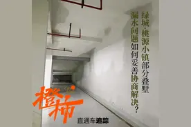 绿城·桃源小镇部分叠墅，一直修，一直漏！又有业主扒开墙，发现竟然有地方填充的是纸板！图片