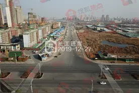 沧州西北门户四项目最新施工进度航拍 西宁路近景图片