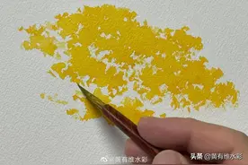运用两种不同的技法，教你画秋天的树​图片