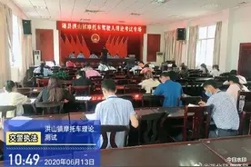交警大队组织开展摩托车送考下乡服务便民活动图片