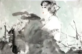 水墨出尘 写意传神——读王国栋先生写意水墨人物绘画有感图片