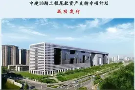 中建三局成功发行中建18期工程尾款资产支持专项计划图片