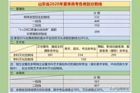 山东最低控制线和省内位次表揭晓：文理共用分数线，1分相差2千名图片