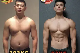 206斤小哥坚持减肥3个月，前后变化能有多大？网友：帅成初恋男神图片