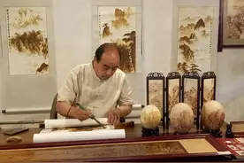 一把烙铁绘乾坤，谱写他的绚烂艺术人生！图片