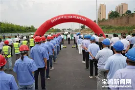宝鸡市蔡家坡经开区同时通车三条市政道路 服务辖区工业企业图片