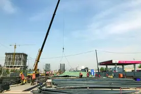 包头市内最大市政桥梁预计年底通车图片