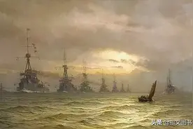 日德兰海战一触即发，世界上最强大的两支舰队，摸索着朝对方而去图片