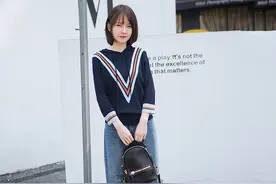 冰丝冰麻带帽针织衫女，2019春装新款韩版时尚上衣拼色七分袖薄图片