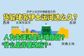 苏伊士运河为什么会被货轮堵这么久？是‘岸壁效应’导致的吗？图片