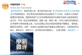 中新微评：游戏不是人生，防沉迷不容儿戏图片