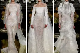 西班牙高定婚纱礼服Yolancris：维多利亚时期复古灵感，古典奢华图片