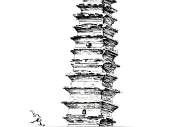 陕西古塔手绘系列之（七）渭南古塔（上）图片