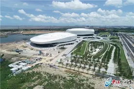 晋江二体中心项目转入收尾阶段 主场馆月底基本满足测试赛和运营需求图片