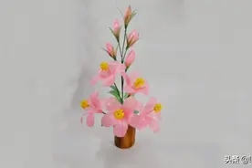 手工小课堂，带你学习如何制作吸管盆栽的方法！图片