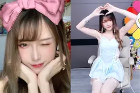 腐团儿后退有新招，比心腿“牛奶”袜抢眼，同为一姐小雪吖很真实图片