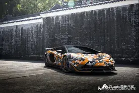 迷彩大牛Aventador SVJ63展出，限量63台图片