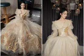 芭莎红毯，AB倪妮礼服靠颜撑，赵丽颖穿国产高定+珠宝让人惊喜图片