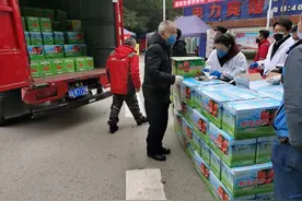 划着一艘艘小船 重庆长寿69位村民将1240箱橙子捐往医疗一线图片