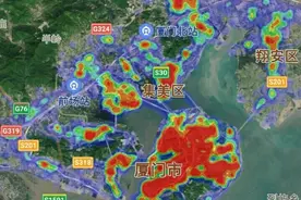 福建沿海6城市热力图，宁德、福州、莆田、泉州、厦门、漳州图片