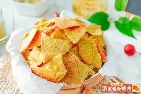 「玉米脆片」酥酥脆脆，口感不错的比薯片好吃，还健康~宝宝辅食图片