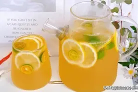 一学就会的快乐柠檬水，酸酸甜甜、冰凉清爽，好喝到停不下来图片