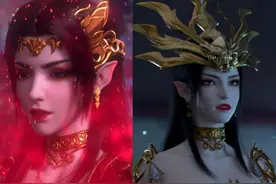 斗破苍穹：美杜莎形象大PK，大长腿形象灵气不足，第一版才是YYDS图片